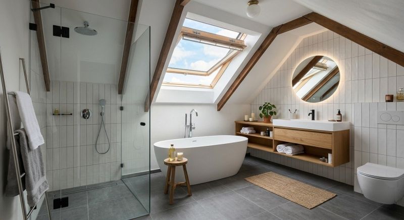 Attic Bathroom Remodeling in Worcester County, MA