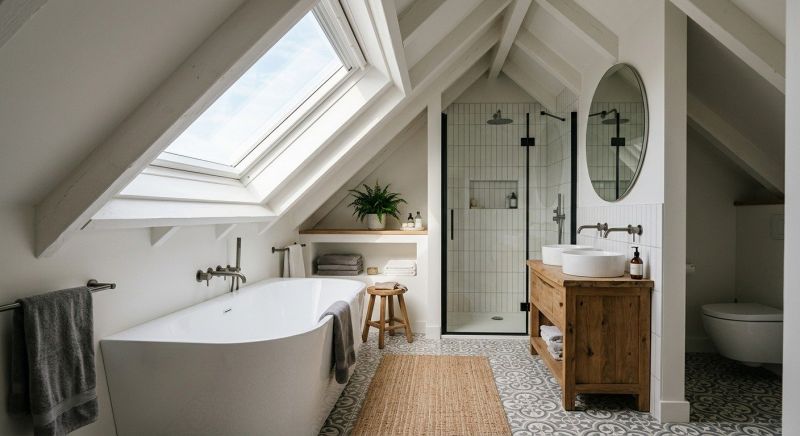 Attic Bathroom Remodeling in Worcester County, MA