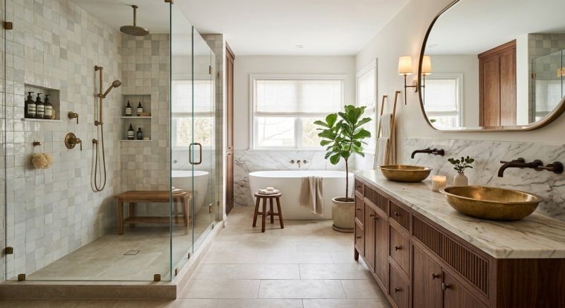 Luxury Bathroom Installation in Worcester County, MA
